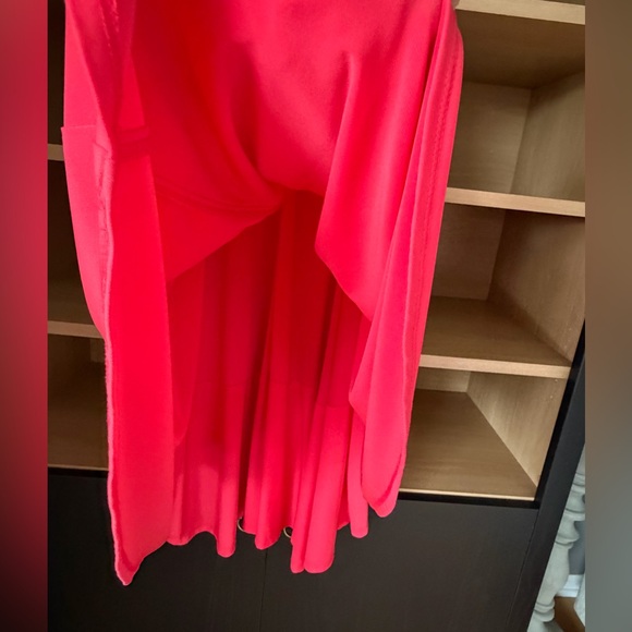 Vince Camuto• | Layered High-Low Dress| Med Pink | Size 6 - Picture 7 of 13